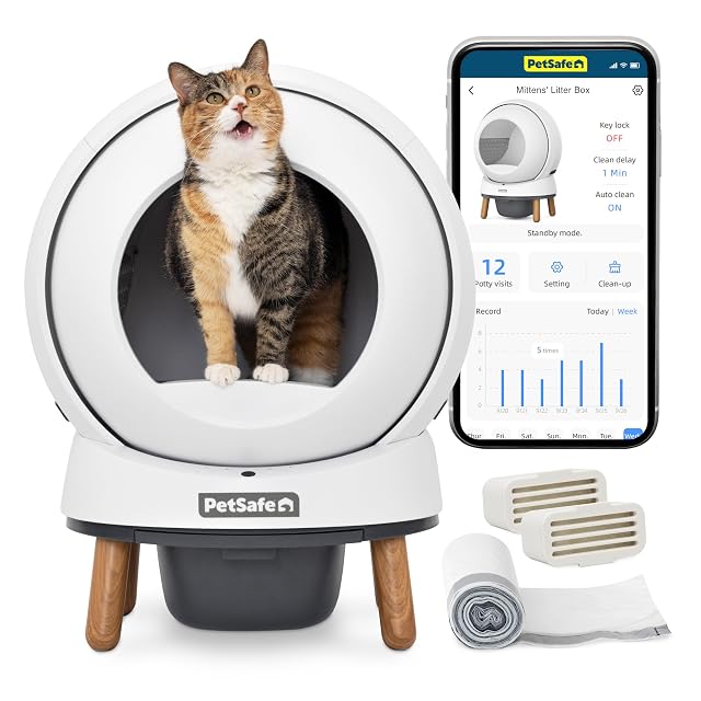 Bac autonettoyant rotatif PetSafe ScoopFree SmartSpin