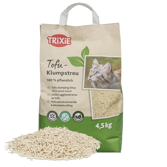Sac de 4,5 kg de litière de tofu agglomérante TRIXIE